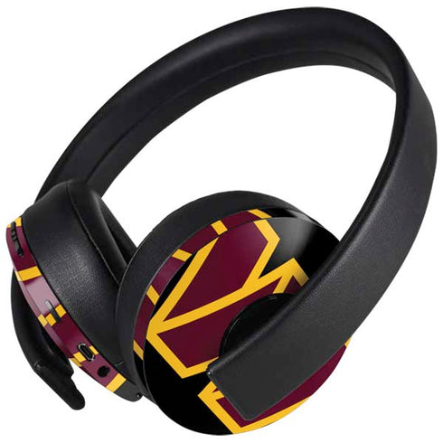 NFL Washington Commanders Black Background PlayStation 4 Gold Wireless Headset Skin