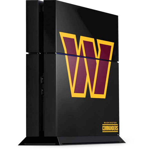 NFL Washington Commanders Black Background PlayStation PS4 Skins