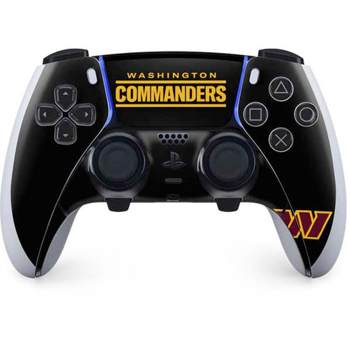NFL Washington Commanders Black Background PlayStation PS5 Skins