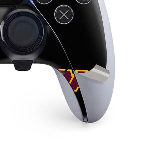 NFL Washington Commanders Black Background PS5 DualSense Edge Pro Controller Skin