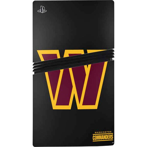 NFL Washington Commanders Black Background PS5 Pro Bundle Skin