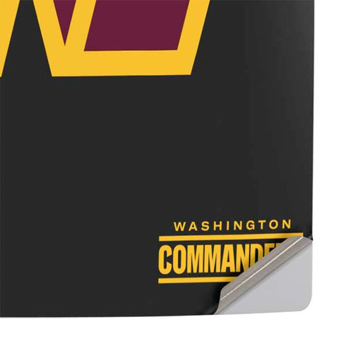 NFL Washington Commanders Black Background PS5 Slim Digital Edition Console Skin
