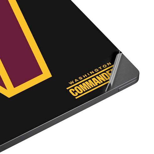 NFL Washington Commanders Black Background Surface Laptop 7 13.8in Skin