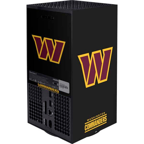 NFL Washington Commanders Black Background Xbox Series X Bundle Skin
