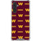 NFL Washington Commanders Blitz Series Galaxy A17 Clear Case