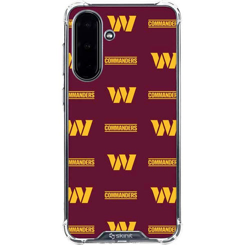 NFL Washington Commanders Blitz Series Galaxy A36 5G Clear Case