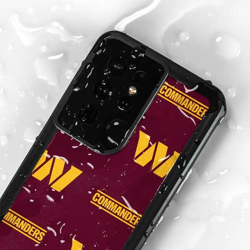 NFL Washington Commanders Blitz Series Galaxy S24 Ultra Waterproof Case