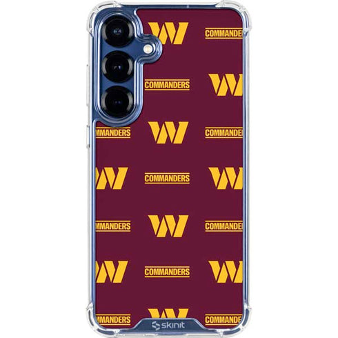 NFL Washington Commanders Blitz Series Galaxy S25 Plus Clear Case