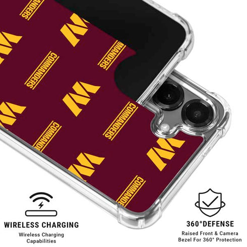NFL Washington Commanders Blitz Series Galaxy S26 Clear Case