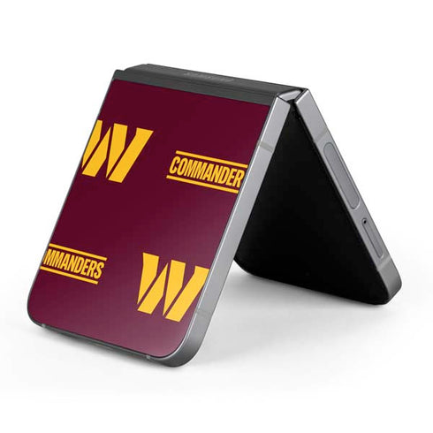 NFL Washington Commanders Blitz Series Galaxy Z Flip6 Skin