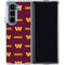 NFL Washington Commanders Blitz Series Galaxy Z Fold5 5G Clear Case