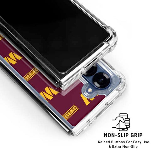 NFL Washington Commanders Blitz Series Galaxy Z Fold6 Clear Case