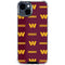 NFL Washington Commanders Blitz Series iPhone 15 Clear Case
