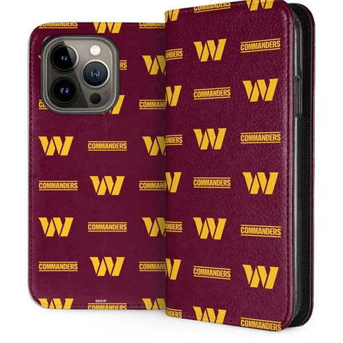 NFL Washington Commanders Blitz Series iPhone 15 Pro Folio Case