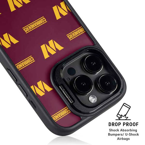 NFL Washington Commanders Blitz Series iPhone 15 Pro Kickstand Case