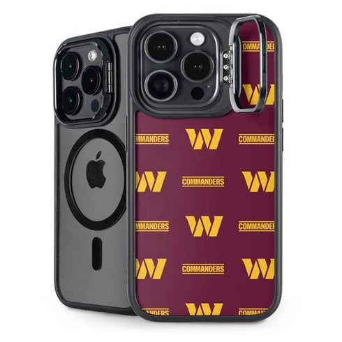 NFL Washington Commanders Blitz Series iPhone 15 Pro Max Kickstand Case