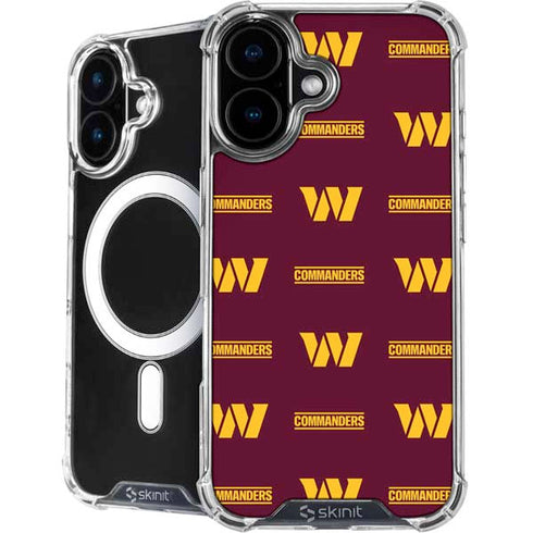 NFL Washington Commanders Blitz Series iPhone 16 MagSafe Case