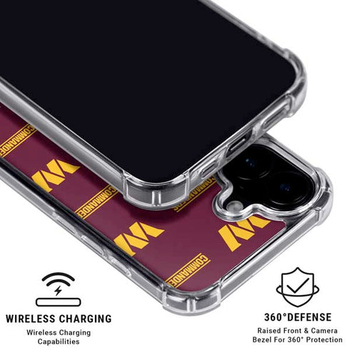 NFL Washington Commanders Blitz Series iPhone 16 MagSafe Case