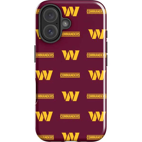 NFL Washington Commanders Blitz Series iPhone 16 Plus Impact Case