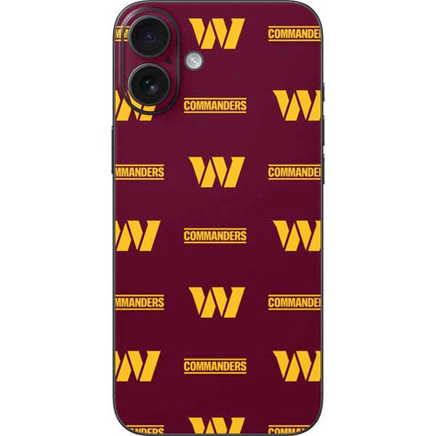 NFL Washington Commanders Blitz Series iPhone 16 Plus Skin