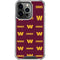 NFL Washington Commanders Blitz Series iPhone 16 Pro Clear Case