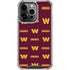 NFL Washington Commanders Blitz Series iPhone 16 Pro Clear Case