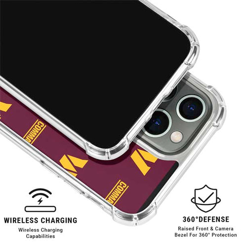 NFL Washington Commanders Blitz Series iPhone 16 Pro Clear Case