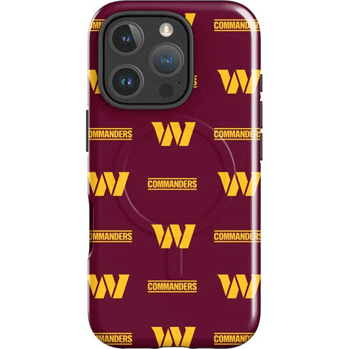 NFL Washington Commanders Blitz Series iPhone 16 Pro Magsafe Impact Case