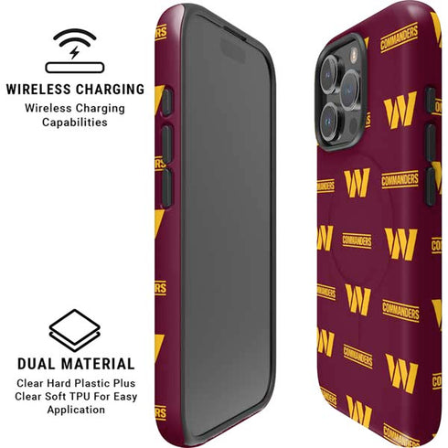 NFL Washington Commanders Blitz Series iPhone 16 Pro Max Magsafe Impact Case