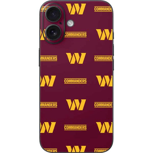 NFL Washington Commanders Blitz Series iPhone 16 Skin