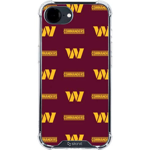 NFL Washington Commanders Blitz Series iPhone 16e Clear Case