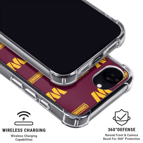 NFL Washington Commanders Blitz Series iPhone 16e MagSafe Case