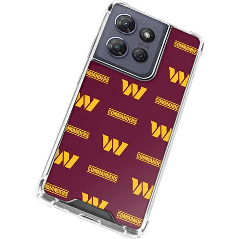 NFL Washington Commanders Blitz Series Moto G 5G (2025) Clear Case