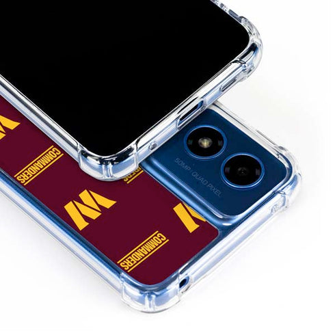 NFL Washington Commanders Blitz Series Moto G 5G (2024) Clear Case