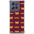 NFL Washington Commanders Blitz Series Moto G Play 5G (2025) Clear Case