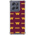 NFL Washington Commanders Blitz Series Moto G Stylus 5G (2025) Clear Case