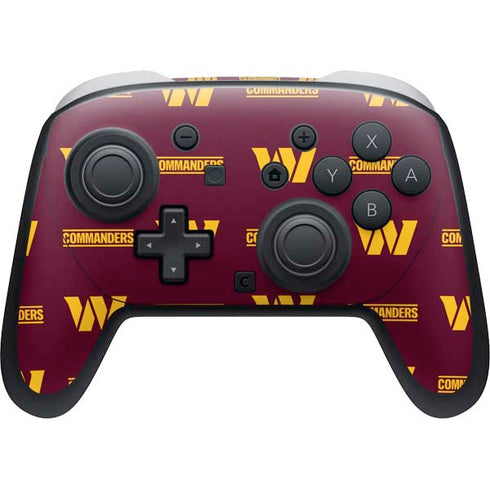NFL Washington Commanders Blitz Series Nintendo Switch 2 (2025) Pro Controller Skin