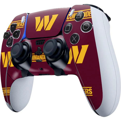 NFL Washington Commanders Blitz Series PS5 DualSense Edge Pro Controller Skin