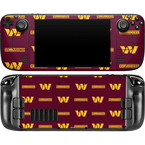 NFL Washington Commanders Blitz Series Steam Deck Handheld Gaming Computer OLED Skin