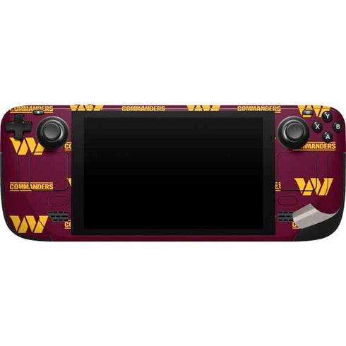 NFL Washington Commanders Blitz Series Steam Deck Handheld Gaming Computer Skin
