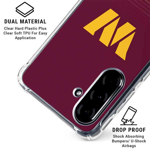 NFL Washington Commanders Breakaway Galaxy A36 5G Clear Case