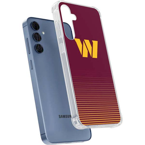 NFL Washington Commanders Breakaway Galaxy A55 5G Clear Case