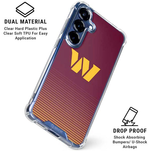 NFL Washington Commanders Breakaway Galaxy S25 Plus Clear Case