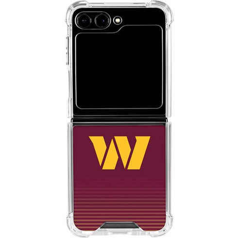 NFL Washington Commanders Breakaway Galaxy Z Flip6 Clear Case