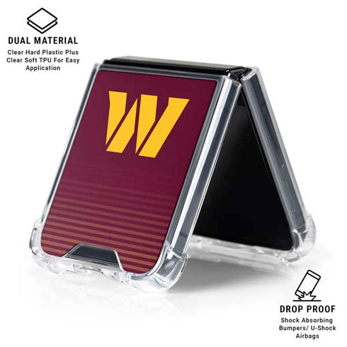 NFL Washington Commanders Breakaway Galaxy Z Flip6 Clear Case