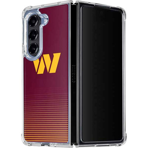 NFL Washington Commanders Breakaway Galaxy Z Fold5 5G Clear Case