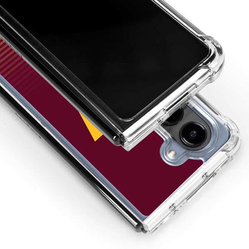 NFL Washington Commanders Breakaway Galaxy Z Fold5 5G Clear Case