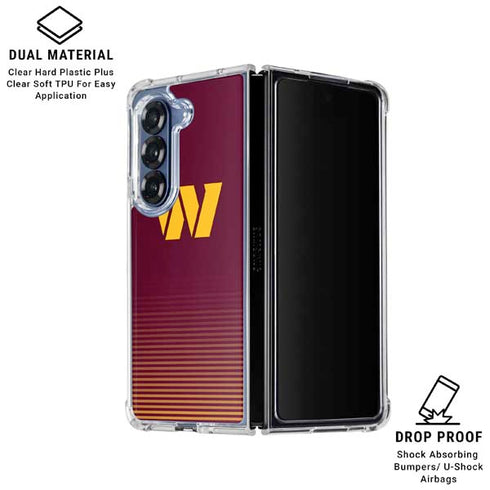 NFL Washington Commanders Breakaway Galaxy Z Fold6 Clear Case
