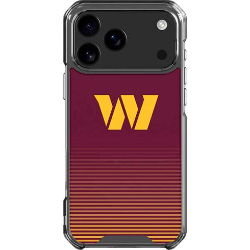 NFL Washington Commanders Breakaway iPhone 18 Pro Max Clear Case