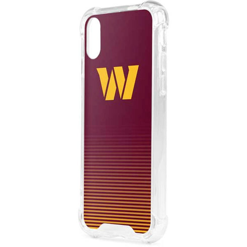 NFL Washington Commanders Breakaway iPhone XS Clear Case